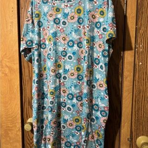 Floral Blue night dress